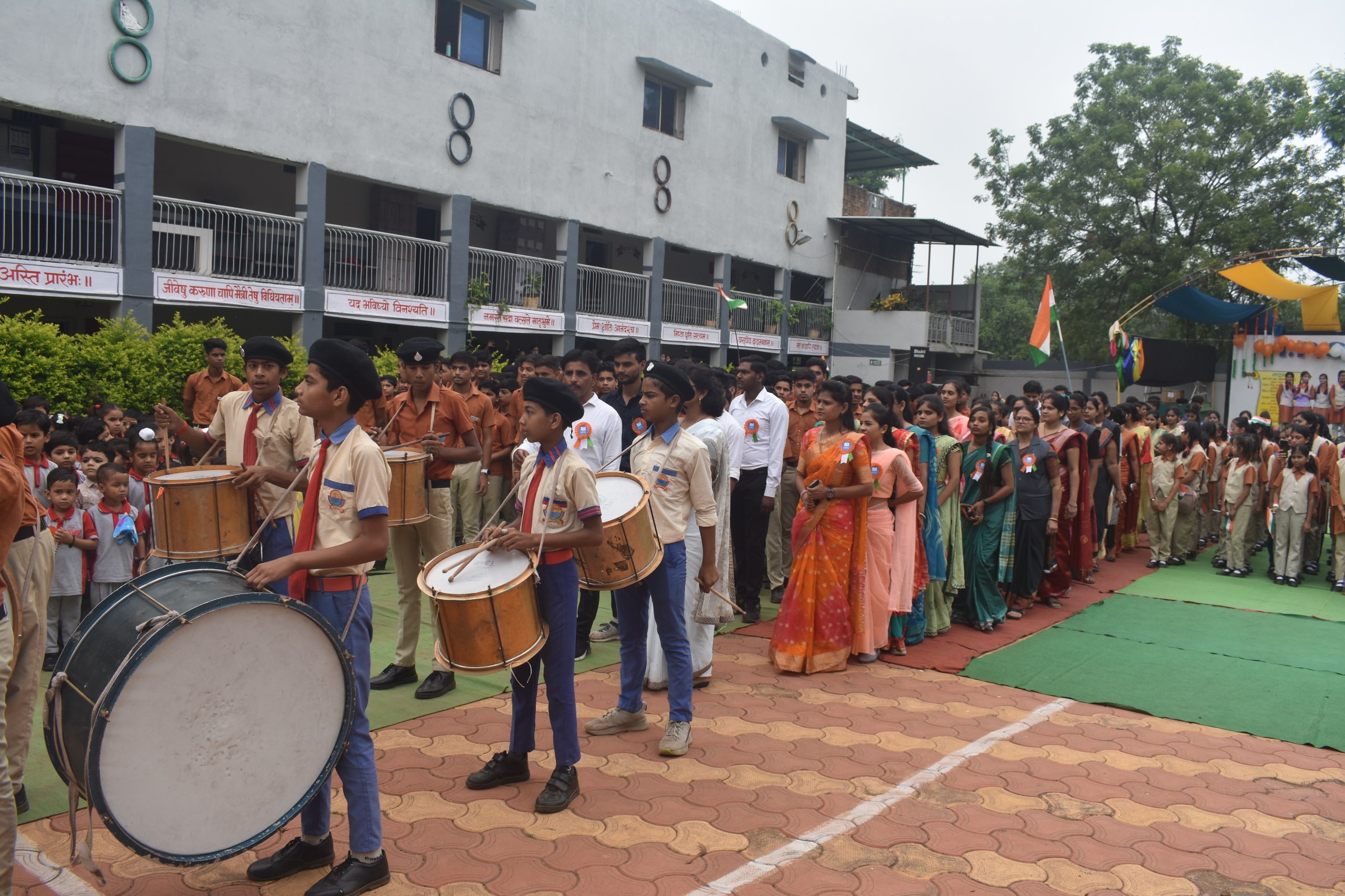 Parade in Ips school Isagarh